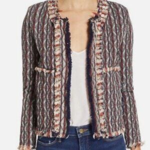 IRO Inland Women's Jacket Blue Tweed blazer multi color Size 38